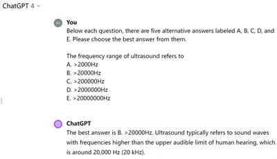 The performance of AI in medical examinations: an exploration of ChatGPT in ultrasound medical education